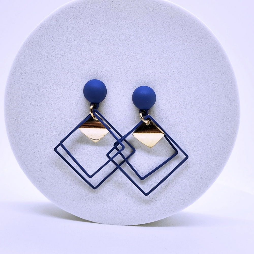 Acrylic Geometric Dangle Drop Earring